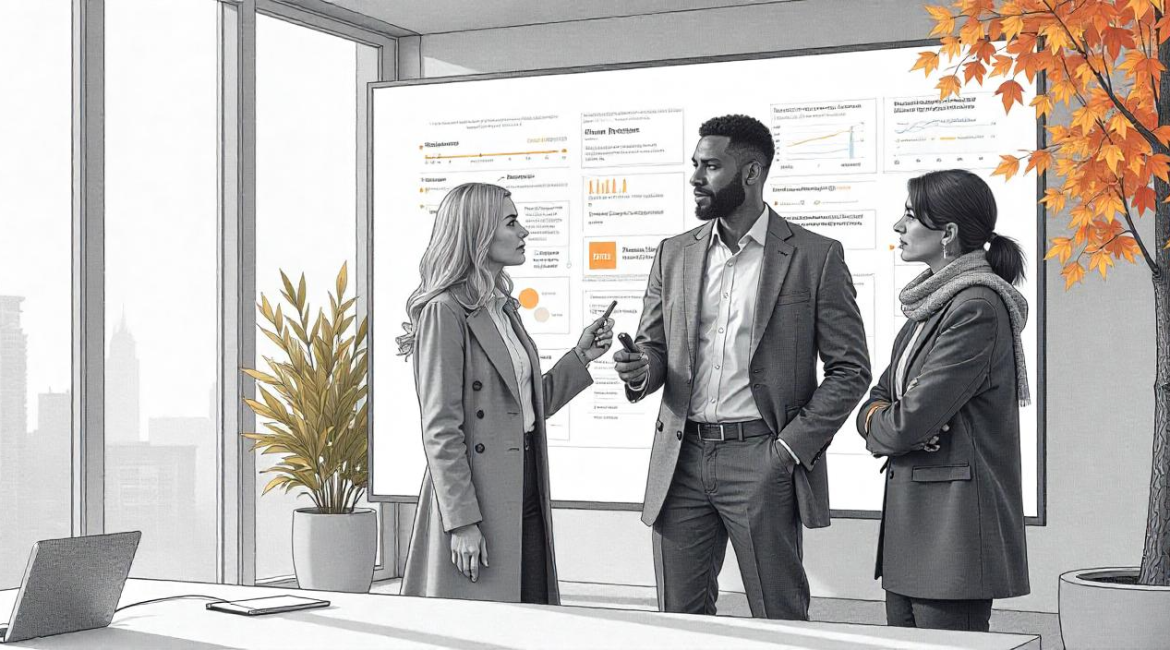 AI Isn’t Just for Tech Experts—Here’s How Business Leaders Can Take Charge 1 A confident business leader stands at a boardroom table.