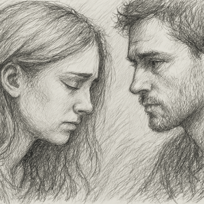 Beyond Performance Connection: Building Relationships Based on Authenticity 2 Two people in an emotional conversation, symbolizing the struggle between performance-based relationships and authentic connection.