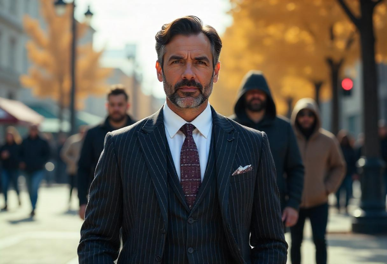 A person in a suit with multiple shadows behind them—each shadow a different role: performer, fixer, lone wolf, critic.