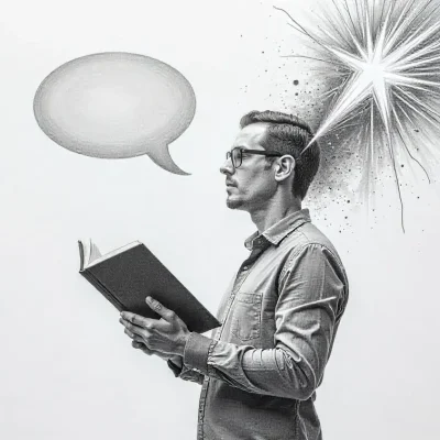 Controversy Sells – Engineering ‘Debate Chapters’ That Go Viral 2 Author holding a book with debate sparks symbolizing controversy driving the conversation.