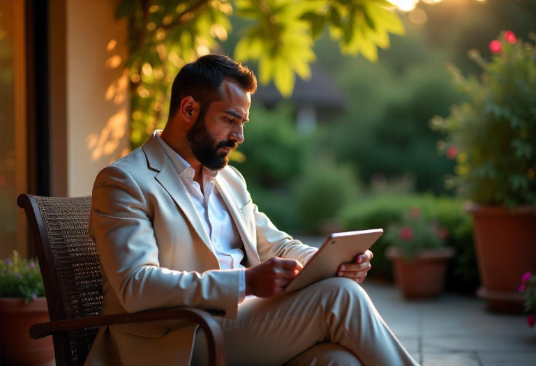 A suited author developing a sales-driven, funnel-aligned manuscript.