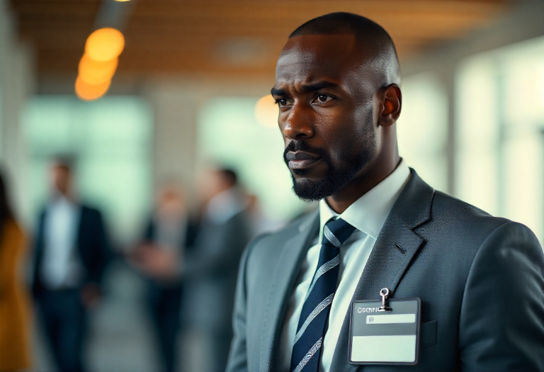 A worker, lost in thought, redefines his purpose.